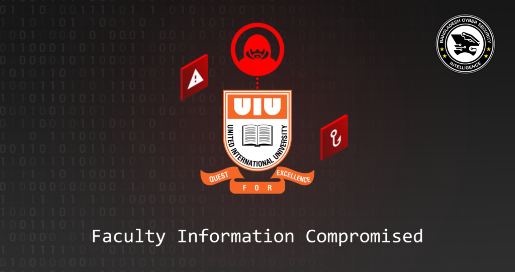 United International University of Bangladesh Faculty Information Compromised